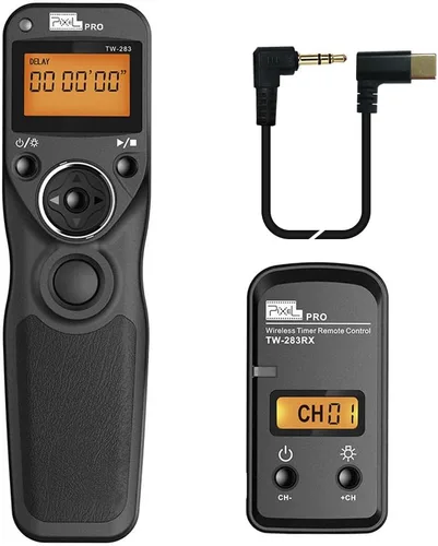 Miniatura 16 de Liberación de obturador remoto compatible con Panasonic, PIXEL TW-283 L1 con control remoto inalámbrico, cable de liberación de obturador compatible