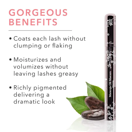 Miniatura 3 de 100% PURE Máscara de pestañas de aceite de maracuja, volumen y longitud intensos dramáticos, maquillaje de pestañas voluminosas pigmentadas