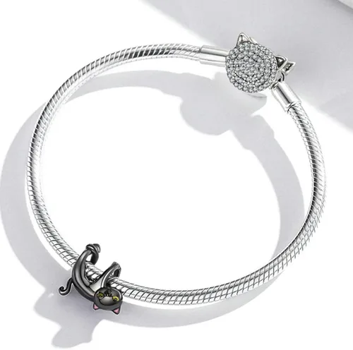 Miniatura 17 de Abalorios de plata de ley para pulseras, collares, familia para siempre, circonita cúbica, regalo de joyería para mujeres