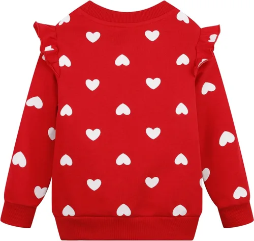Miniatura 67 de Sudaderas para niñas pequeñas, cuello redondo, sin botones, de manga larga, para invierno, casual, ropa 2T-7T, Dinosaurio