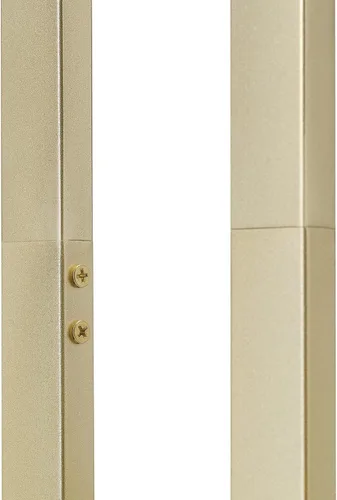 Miniatura 6 de Globe Electric 12273 D'Alessio Lámpara de pie de 58 pulgadas, pantalla de lino dorado, base de mármol sintético, interruptor giratorio