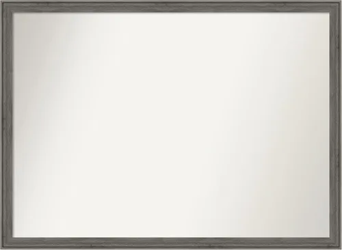 Miniatura 247 de Amanti Art Espejo personalizado, espejo de baño gris plomo a rayas, espejo de pared o espejo de tocador de baño sobre el fregadero