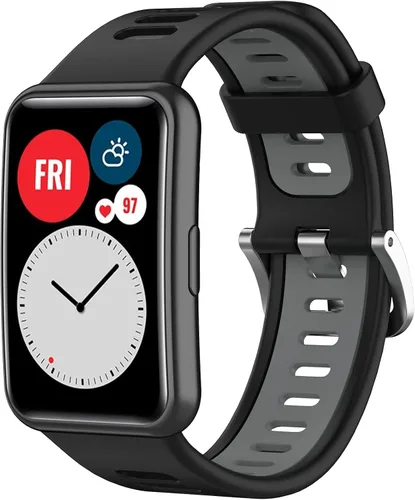 Miniatura 7 de BabyValley Compatible con Huawei Watch Fit Special Edition B39 Smart Watch, correa ajustable de dos tonos de repuesto transpirable para Huawei Watch