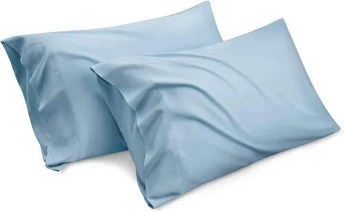 Miniatura 9 de Luxury Hotel Collection - Juego de 2 fundas de almohada tamaño King, color beige liso, microfibra cepillada suave, resistente a las arrugas