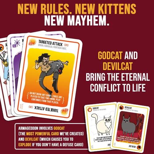 Miniatura 3 de Exploding Kittens Good vs. Evil 2-5 Jugadores - A partir de 7 años - Inspirado en el programa de Netflix - Juego de cartas para fiestas y familia
