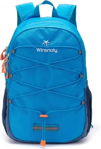 Mochila pequeña de senderismo para niños o niñas, de 3 a 6 años, apta para aventuras deportivas al aire libre (azul, S)