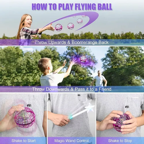 Miniatura 3 de Esfera de orbe voladora con luces, regalo para Navidad, cumpleaños, para niños y adolescentes de 6 a 10 años o más, para interiores y exteriores