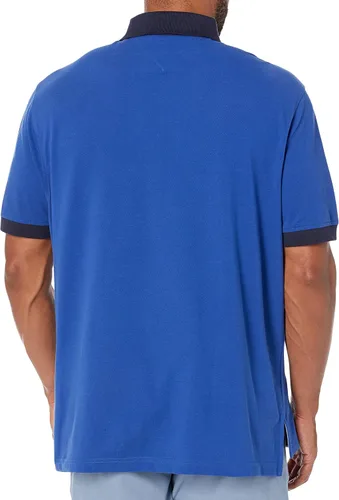 Miniatura 2 de Tommy Hilfiger Polo de manga corta de algodón con estampado de bandera de piqué para hombre en ajuste personalizado