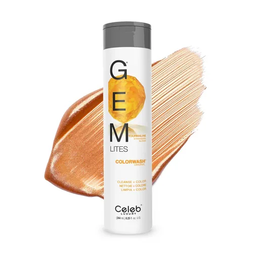 Celeb Luxury Colorwash Color Depositing Shampoo - Color Refresher, Vegan Hair Dye, Bondfix Bond Rebuilder, Viral and Gem Lites Turmalina