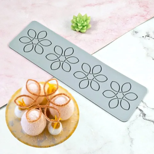Miniatura 4 de Molde de encaje de silicona para fondant de flores 3D, tapete comestible de azúcar, tapete de encaje de impresión de fondant, tapete de encaje