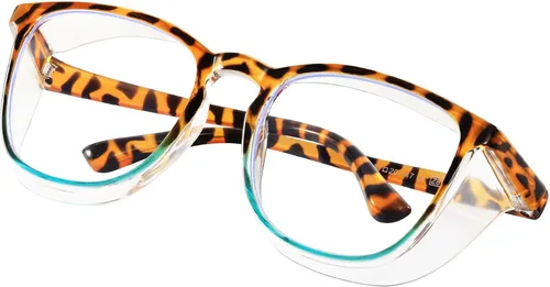 Miniatura 9 de Gafas de seguridad para enfermeras, gafas protectoras – Antivaho marco cuadrado elegante gafas transparentes para mujeres y hombres C16-negro Gery