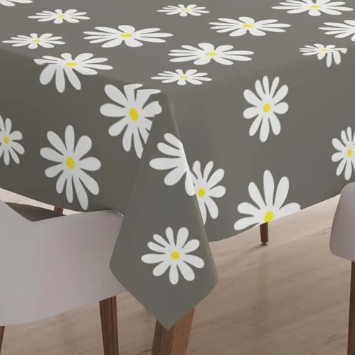 Miniatura 8 de Encasa XO Mantel de comedor – 57 pulgadas – Redondo (4.7 pies) para 4 plazas Algodón, lavable a máquina, mantel redondo Manteles para bodas