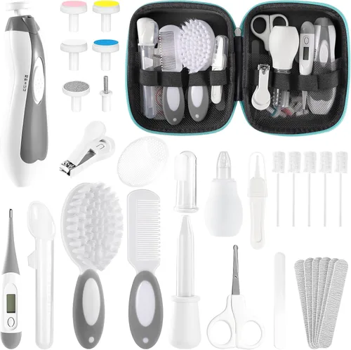 Miniatura 14 de Kit de cuidado y aseo para bebés recién nacidos, kit de cuidado de bebé de 31 piezas mejorado, kit de seguridad para recién nacidos, set de cuidado