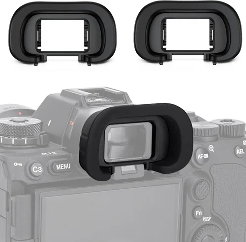 Miniatura 11 de Paquete de 2 oculares de silicona suave para Sony A7M5 A7 V A7 V A7 VI A9 III A7R V A7R6 A7R5 A7 IV A7M4 A7S III A1 A7V ILCE-1 A7SIII A7S3 cámara