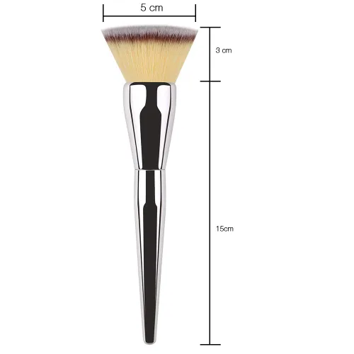 Miniatura 2 de Brocha de base de maquillaje con parte superior plana, Daubigny - gran brocha de polvo premium, brocha de maquillaje Kabuki duradera perfecta