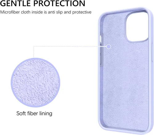 Miniatura 303 de GUAGUA Funda compatible con iPhone 17 Pro Max de 6.9 pulgadas, silicona líquida, goma de gel suave, delgada, forro de microfibra delgada