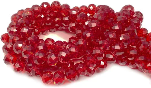 Miniatura 79 de Cuentas de vidrio Rondelle de 0.079 in para hacer joyas, cuentas espaciadoras de Briolette Crytal facetadas para pulseras, collares, aretes