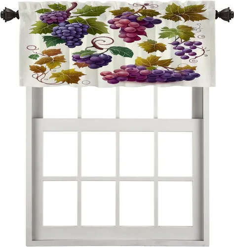Miniatura 147 de Cortinas opacas de poliéster multicapa para cafetería, con diseño de diamantes, 2 unidades, 26 x 24 pulgadas