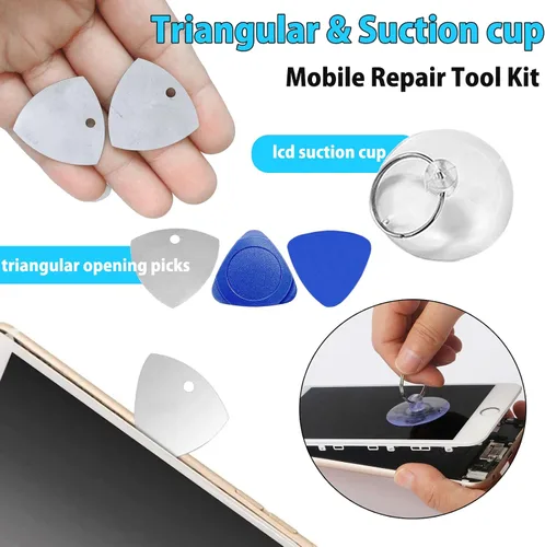 Miniatura 5 de Spudger Kit de herramientas, 23 piezas de reparación de teléfonos celulares, herramientas de palanca para electrónica, metal Spudger, herramienta