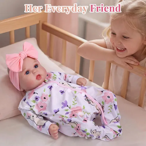 Miniatura 9 de BABESIDE Dara - Muñecas de bebé recién nacidas realistas de 20 pulgadas, hechas a mano, con ropa y accesorios de juguete, regalo para niños a partir