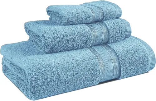 Miniatura 11 de Lane Linen Juego de 4 toallas de baño de 100 % algodón (35 x 66 pulgadas), juego de toallas de baño extragrandes de algodón sin torsión, secado Gris