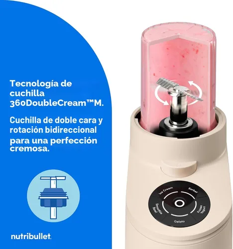 Miniatura 3 de nutribullet Chill Máquina de helados, para gelato, sorbete, yogur congelado, cuencos de batidos, tamaño compacto, (2) aptos para lavavajillas de 16