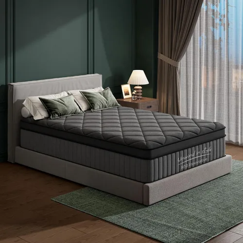 Miniatura 8 de sogesfurniture Queen 8" Gel Memory Foam Hybrid Mattress with Pocket Springs Medium-Firm Bed Cooling Airflow Mesh Motion Isolation Spinal Alignment