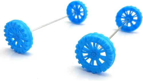 Miniatura 8 de EUDAX Rollo de plástico de 1.181 in x 0.315 in, eje de 0.079 in de diámetro y eje STEM de 0.079 in x 3.937 in, eje redondo para bricolaje, juguete a