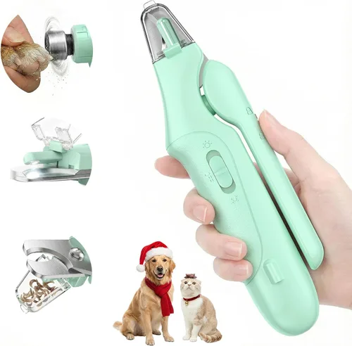 Miniatura 13 de Cortauñas 2 en 1 para perros y gatos, recortadores de uñas para perros grandes, medianos y pequeños, recortador de garras de gatos, sensor rápido