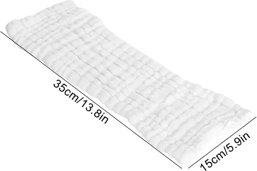 Miniatura 4 de ViaGasaFamido - 5 pañales lavables de algodón suave reutilizables para recién nacidos, pañales de tela para bebés de alta absorción, 14.96 x 5.51