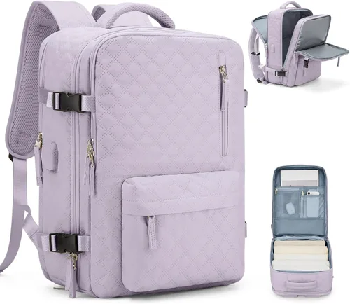 Miniatura 27 de VGCUB - Mochila grande para viaje, trabajo, negocios, mochila para laptop aprobada como equipaje de mano para vuelos, unisex, Negro -, Grande, Large