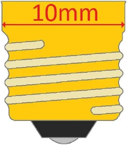 Miniatura 2 de CEC Industries #1446 Bombillas, 12 V, 2.4 W, base E10, forma G-3.5 (caja de 10)