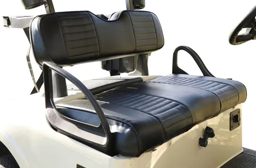 Miniatura 24 de Huskey - 4 fundas de asiento para carrito de golf delanteros y traseros para Club Car Precedent 2004+, modelos Tempo 2017+ G&E, negro de dos tonos