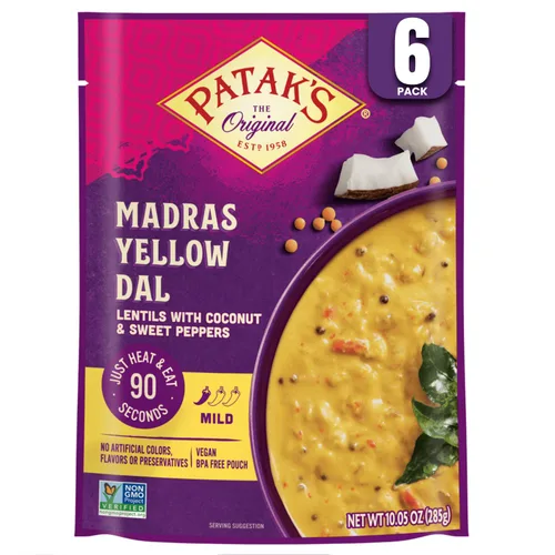 Miniatura 18 de Patak's Butter Chickpeas & Veggies – Comida vegetariana lista para comer – Curry indio suave con garbanzos, espinacas y verduras – Comida