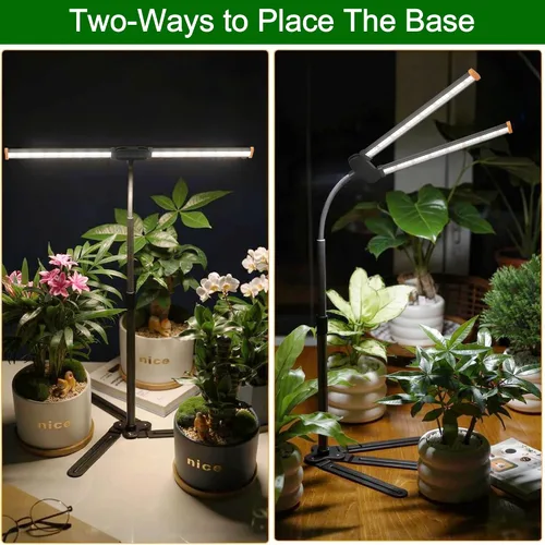 Miniatura 4 de Luz de cultivo para plantas de interior, lámpara de luz de crecimiento de espectro solar blanco de 6000 K con LED rojo y azul para semillas
