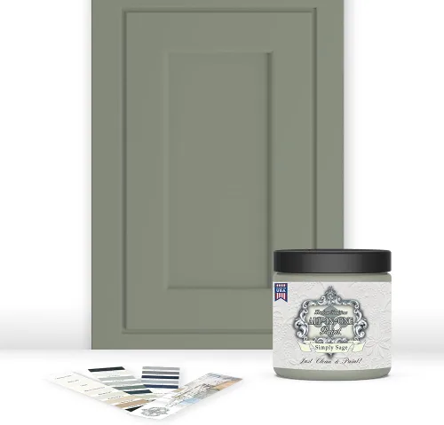 Miniatura 29 de Pintura TODO EN UNO, Abbey (gris cálido), Muestra de 8oz - Pintura duradera para gabinetes y muebles. Imprimación y capa superior incorporadas,