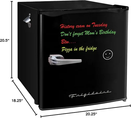 Miniatura 2 de Frigidaire EFR107 Mini refrigerador con pizarra de borrado en seco y pequeño congelador de hielo - Refrigerador compacto de 1.6 pies cúbicos