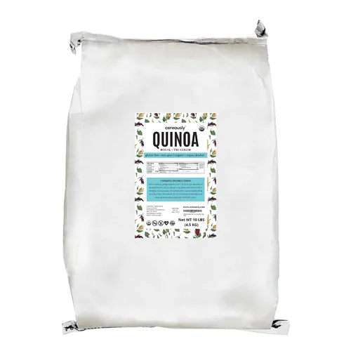 CEREAUSLY Quinoa orgánica tricolor – Quinoa real premium de Bolivia – Quinoa Kosher y sin OMG – Quinoa vegana y con cuota de gluten – 10 libras