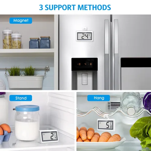 Miniatura 6 de AMIR Upgraded Digital Refrigerator Thermometer, Fridge Freezer Thermometer with Clear LCD Display, Magnetic Back, Ideal for Home, Kitchen (1 Pack)