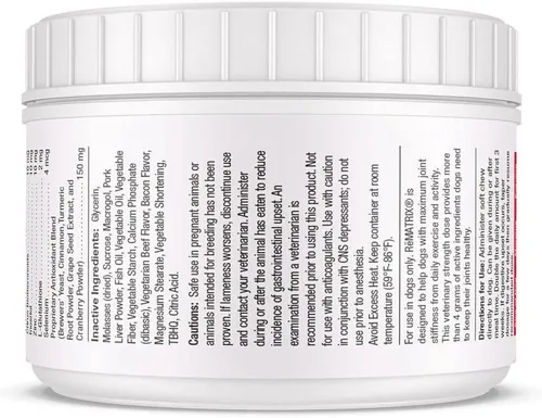 Miniatura 4 de ReMATRIX Suplemento de apoyo articular para perros, glucosamina, condroitina, MSM, omega-3, alivio del dolor de cadera y articulaciones y apoyo