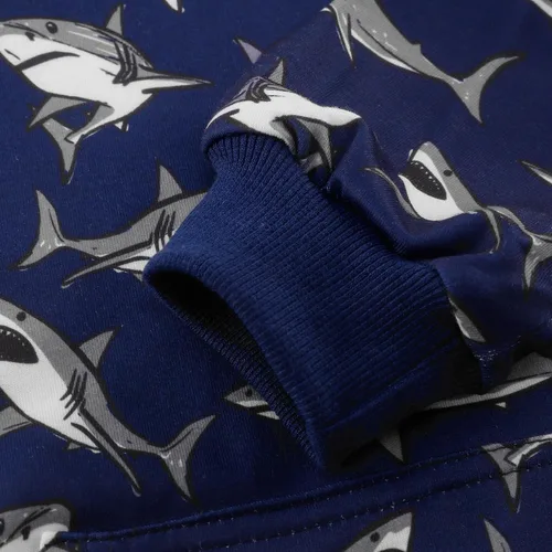 Miniatura 2 de Akyzic Sudadera con capucha para bebés y niños, diseño de dinosaurios, con bolsillo, sudadera cálida para niños