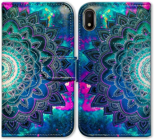 Miniatura 16 de Bcov Funda tipo cartera para Galaxy A10e, con diseño de bandera americana retro con tapa para Samsung Galaxy A10e Retro American Flag