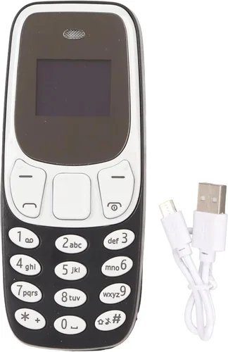 Zopsc BM10 Worlds Teléfono móvil más pequeño desbloqueado, GSM 2 en 1 Mini teléfono móvil con manos Bluetooth Dialler Dual SIM Card GSM (negro)