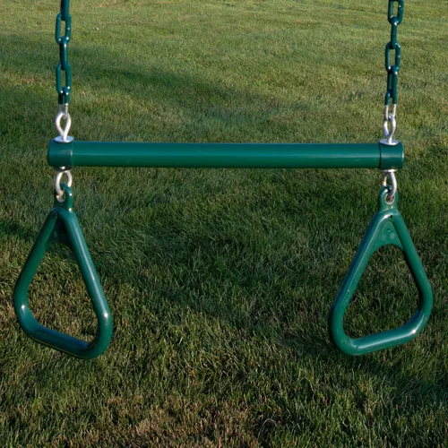 Miniatura 4 de Swing-N-Slide Combo de trapecio de anillo extra resistente, verde
