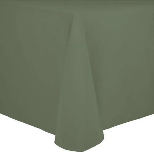 Miniatura 6 de Ultimate Textile Cotton-Feel - Mantel ovalado de poliéster hilado resistente a las manchas y a las arrugas, lavable a máquina, color berenjena, 1