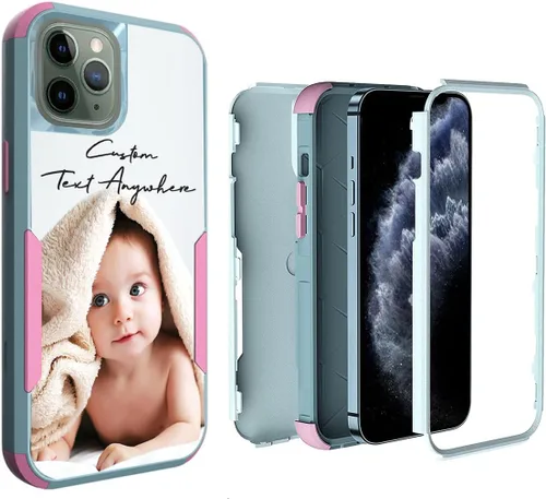 Miniatura 32 de Funda de fotos personalizada para iPhone 11 Apple Phone Plaid Collage - Imagen personalizada para hacer fotos en 3 híbridos gruesos resistentes