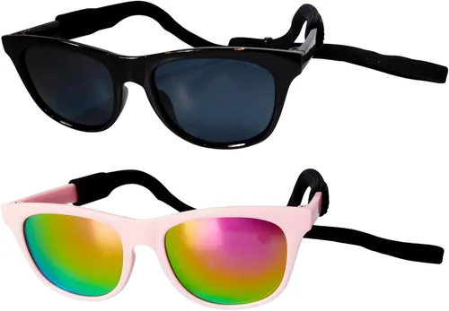 Miniatura 21 de G006 Disfraz para perro y mascota, estilo retro de los años 80, lentes de sol ajustables para razas medianas de 20 a 40 libras, para fiesta, Panto