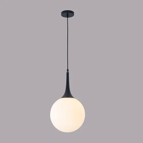 Miniatura 4 de Milky White Glass Spherical Pendant Lamp Modern Hanging Light Fixture E27/E26 Sockets Adjustable Wire Suspension Chandeliers for Cafe Restaurant Dark