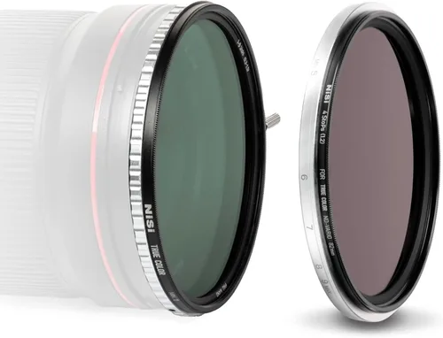 NiSi - Kit Swift System 1-9 VND de 3.031 in, filtro de densidad neutra variable de color verdadero de 1-5 paradas con ND16 montado en fricción (4
