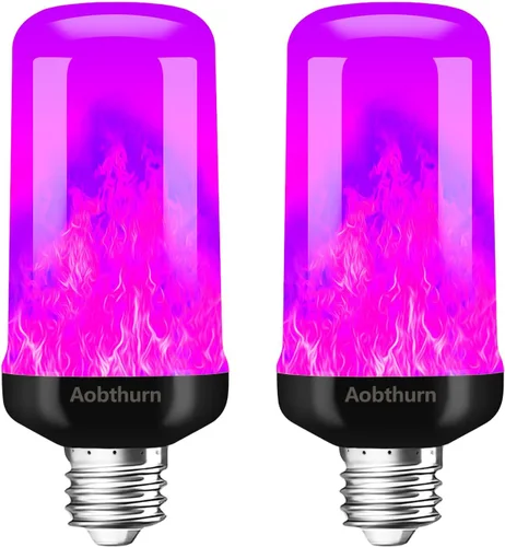 Miniatura 8 de aobthurn Bombillas de Luz de Llama, Bombilla LED de Efecto de Llama de 4 Modos, Base E26 Bombilla de Luz Parpadeante con Sensor de Gravedad